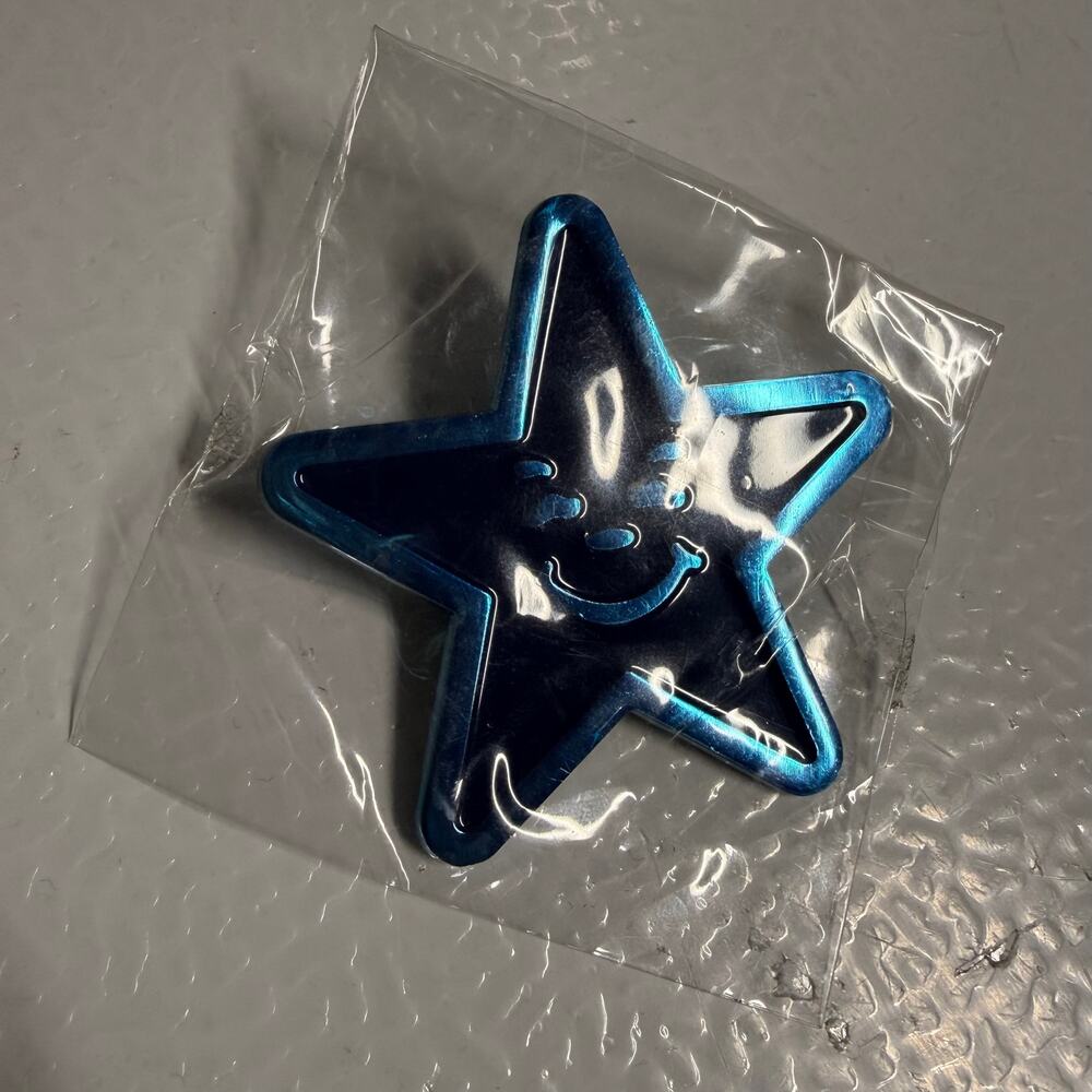 Asspizza Metallic Blue Star Pin